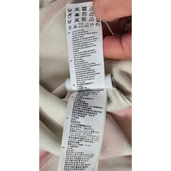 Sandro 2 (6) womens cropped shaket tie-dye retro long sleeve knit smile applique - Picture 7 of 12